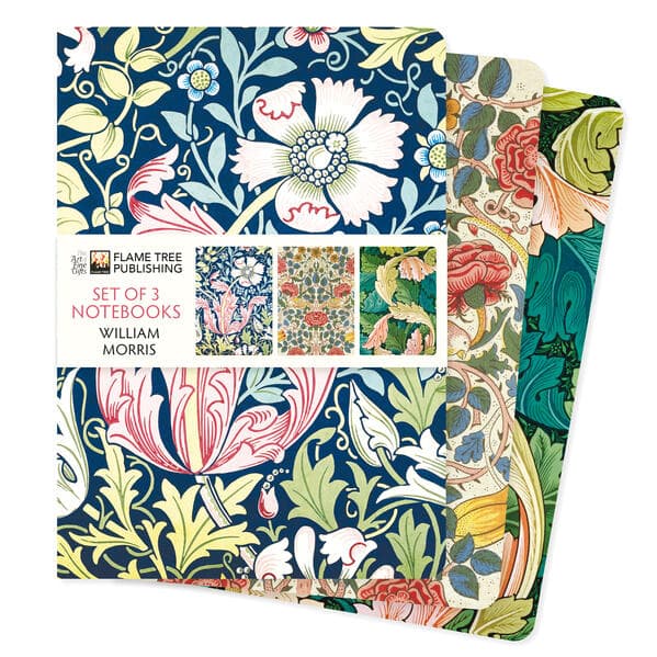 William Morris Set of 3 Standard Notebooks