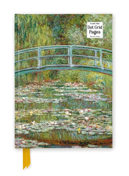 Claude Monet: Bridge over a Pond of Water Lilies (Foiled Dot Grid Journal)