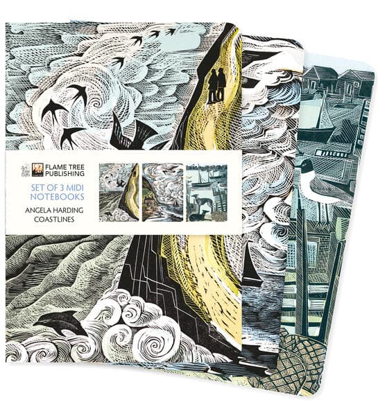 Angela Harding: Coastlines Set of 3 Midi Notebooks