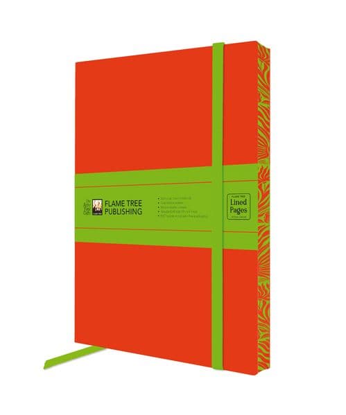 Orange & Lime Green Artisan Paperback Notebook