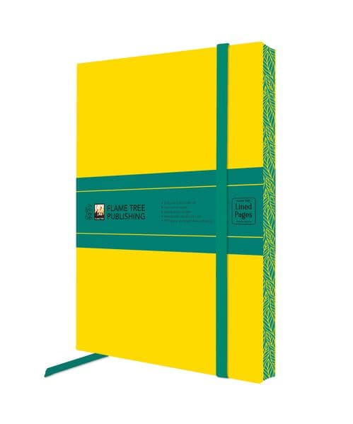 Yellow & Dark Teal Artisan Paperback Notebook