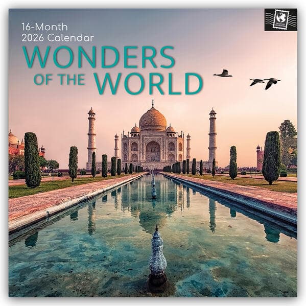 Wonders of the World - Wunder der Welt 2026 - 16-Monatskalender