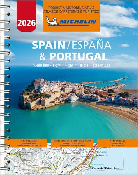Michelin Straßenatlas Spanien & Portugal mit Spiralbindung