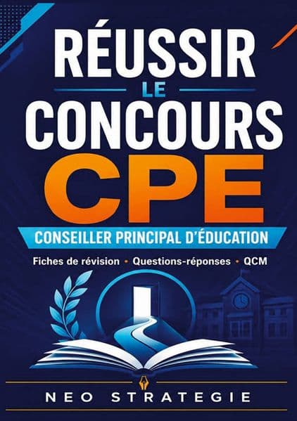 Réussir le concours CPE conseiller principal d'éducation