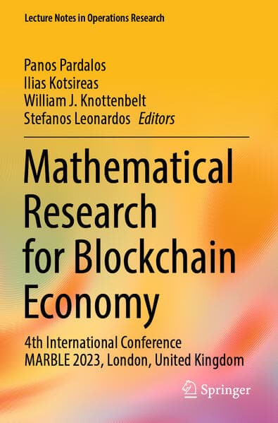 Mathematical Research for Blockchain Economy