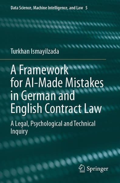 A Framework for AI-Made Mistakes in German and English Contract Law