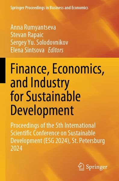 Finance, Economics, and Industry for Sustainable Development