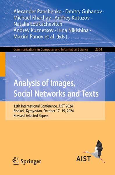 Analysis of Images, Social Networks and Texts