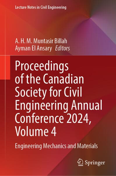 Proceedings of the Canadian Society for Civil Engineering Annual Conference 2024, Volume 4