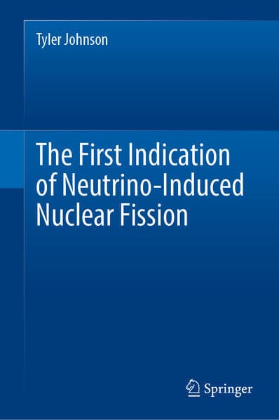 The First Indication of Neutrino-Induced Nuclear Fission
