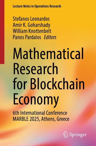 Mathematical Research for Blockchain Economy