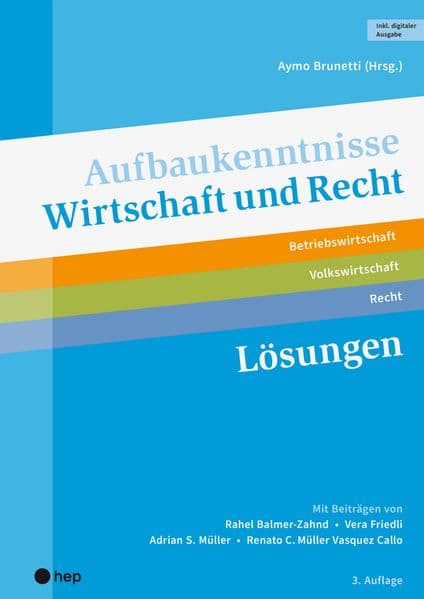 Aufbaukenntnisse Wirtschaft und Recht Lösungen (Print inkl. digitaler Ausgabe, Neuauflage 2026)