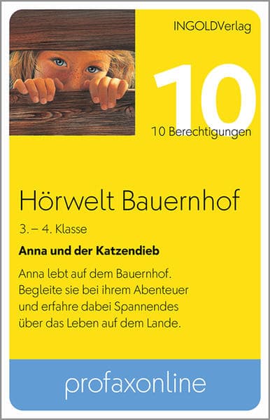 Hörwelt Bauernhof - Anna und der Katzendieb - profaxonline