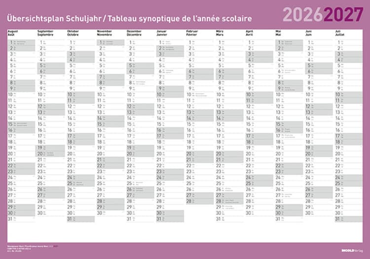 Wandplaner Maxi 2026/27