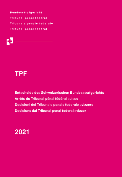 Bundesstrafgericht: TPF 2021