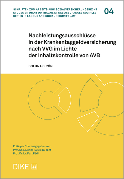 Nachleistungsausschlüsse in der Krankentaggeldversicherung nach VVG im Lichte der Inha
