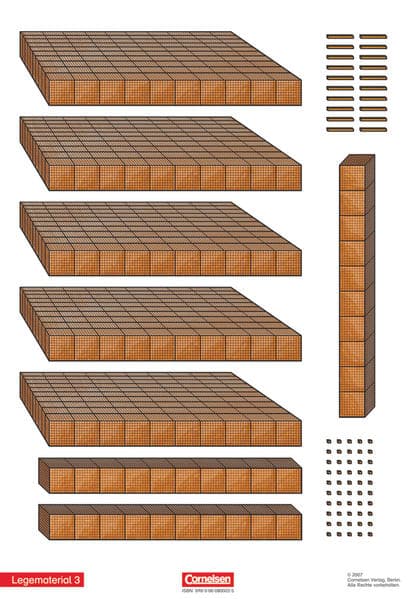Einstern, Mathematik, Kartonbeilagen zu Ausgabe 2004, Band 4, Legematerial 3, Kartonbeilagen, 10 Stück im Beutel