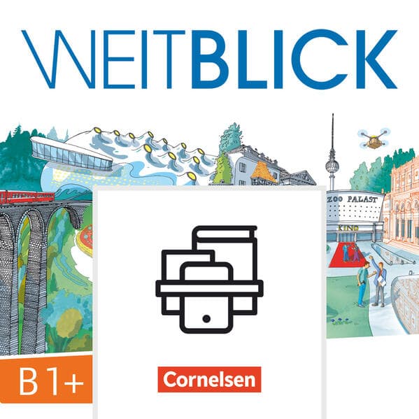 Weitblick, Das große Panorama, B1+, Kurs- und Übungsbuch und Lizenzcode für BlinkLearning (14 Monate für Lernende), Im Paket