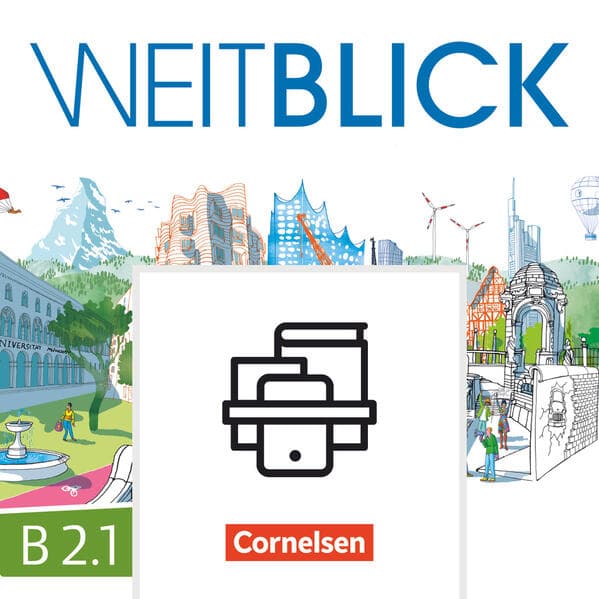 Weitblick, Das große Panorama, B2/1, Kurs- und Übungsbuch und Lizenzcode für BlinkLearning (14 Monate für Lernende), Im Paket