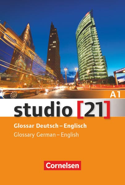 Studio [21], Grundstufe, A1: Gesamtband, Glossar Deutsch-Englisch