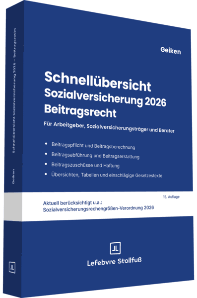 Schnellübersicht Sozialversicherung 2026 Beitragsrecht