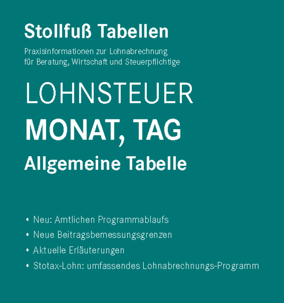 Tabelle, Lohnsteuer 2026 Monat, Tag