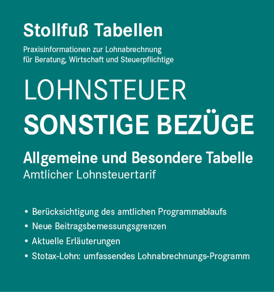 Tabelle, Lohnsteuer 2026 Sonstige Bezüge Sonderausgabe Juli