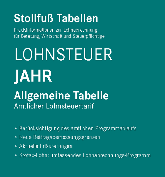 Tabelle, Lohnsteuer 2026 Jahr Sonderausgabe Juli