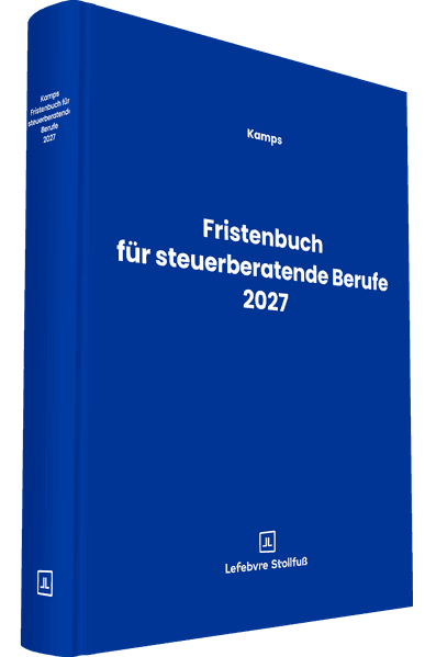 Fristenbuch für steuerberatende Berufe 2027