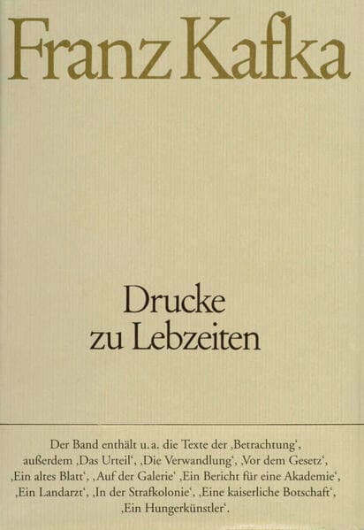 Drucke zu Lebzeiten