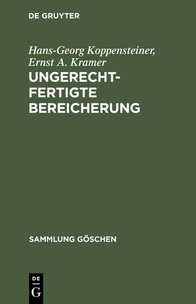 Ungerechtfertigte Bereicherung