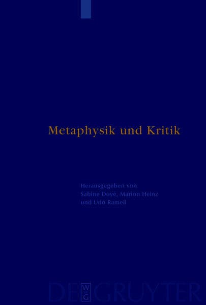 Metaphysik und Kritik