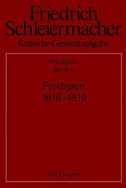 Predigten 1816-1819