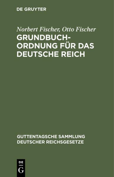 Grundbuchordnung für das Deutsche Reich