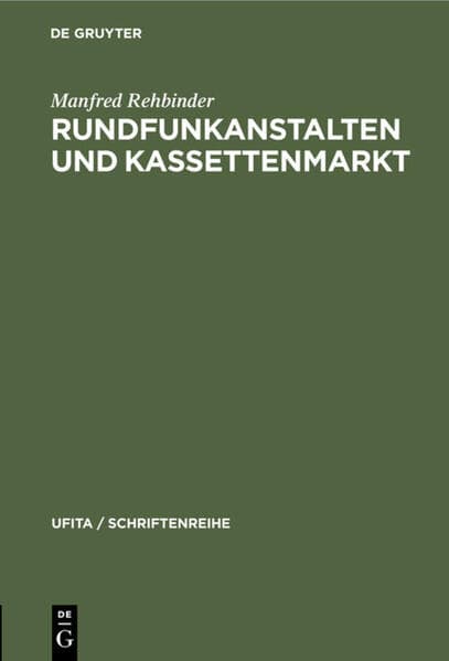 Rundfunkanstalten und Kassettenmarkt