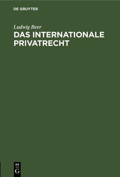 Das internationale Privatrecht