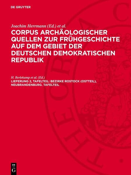 Bezirke Rostock (Ostteil), Neubrandenburg. Tafelteil