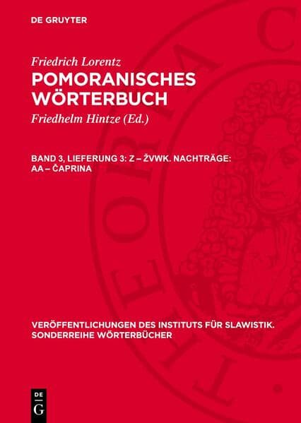 Z – žvwk. Nachträge: aa – čaprina