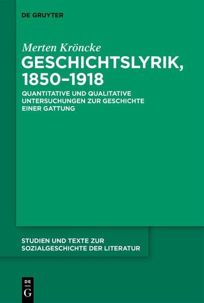 Geschichtslyrik, 1850–1918