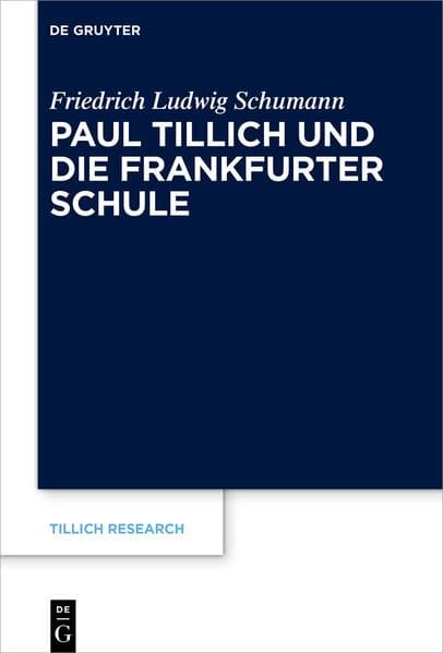 Paul Tillich und die Frankfurter Schule