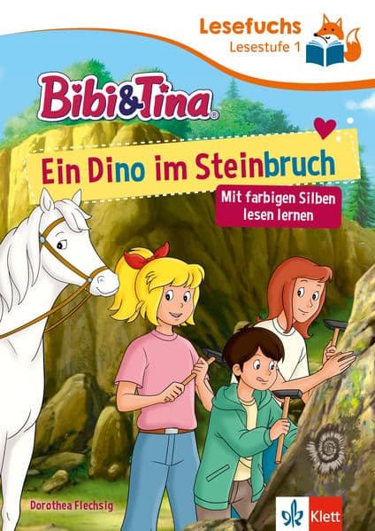 Lesefuchs Bibi & Tina: Ein Dino im Steinbruch Lesestufe 1