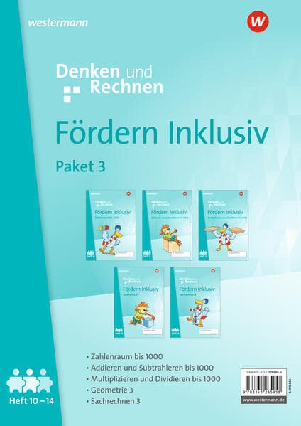 Fördern Inklusiv. Hefte 10-14 im Paket Denken und Rechnen Ausgabe 2024