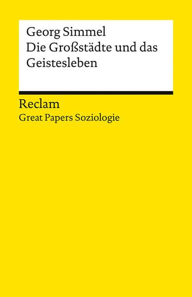 Die Großstädte und das Geistesleben
