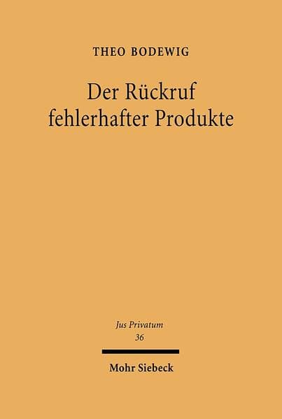 Der Rückruf fehlerhafter Produkte