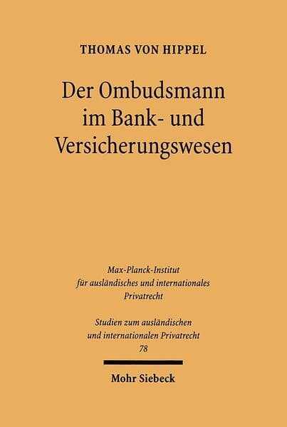 Der Ombudsmann im Bank- und Versicherungswesen