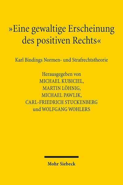 'Eine gewaltige Erscheinung des positiven Rechts'