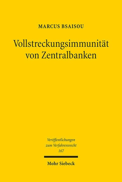 Vollstreckungsimmunität von Zentralbanken