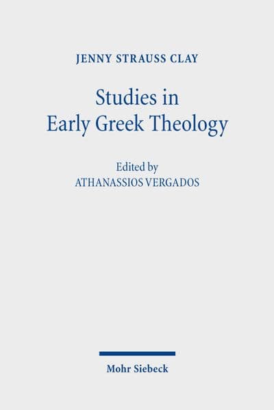 Studies in Early Greek Theology