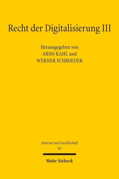 Recht der Digitalisierung III