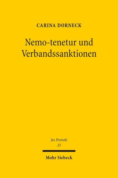 Nemo-tenetur und Verbandssanktionen